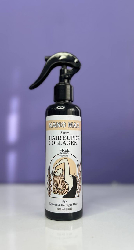 اسپری مو Nano max / مخصوص موهای فر و خشک / مراقبت و ابرسانی